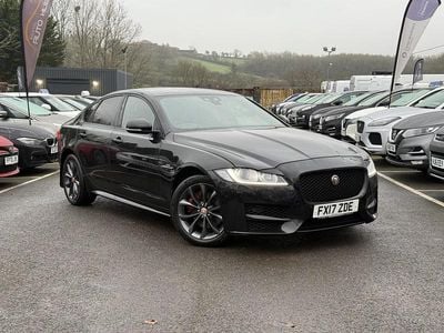 Black Used 2017 Jaguar XF R-Sport Sedan | £9,795 (Fair price)