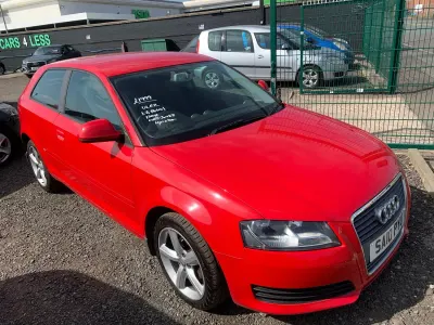 Used Audi A3 102 HP (75 kW) 2010 Red Hatchback