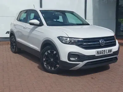 Used VW T-Cross S 95 HP (69 kW) 2019 White SUV