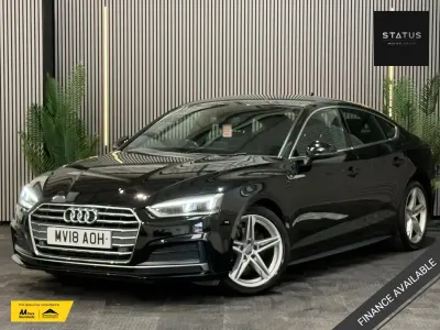 Usado Audi A5 Sportback S-Line 190 CV (139 kW) 2018 Negro Utilitario