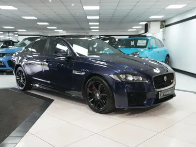 Used Jaguar XF S 300 HP (220 kW) 2016 Blue Sedan