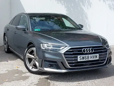 Used Audi A8 S-Line 286 HP (210 kW) 2018 Grey Sedan
