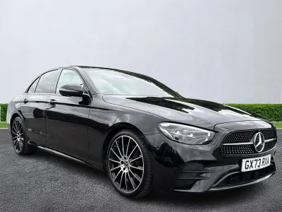 Used Mercedes E200 AMG line 2023 Black Sedan