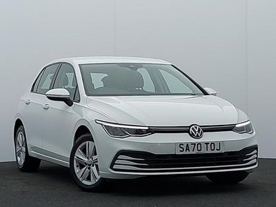 Second-hand VW Golf VIII Life 130 CP (95 kW) 2020 Alb Hatchback