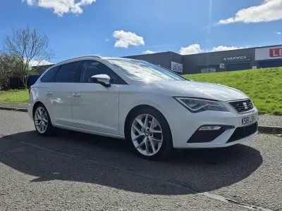 Begagnad Seat Leon ST FR 180 HK (132 kW) 2018 Vit Kombi