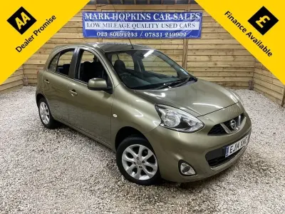 Usata Nissan Micra Acenta 80 CV (58 kW) 2014 Verde Utilitaria