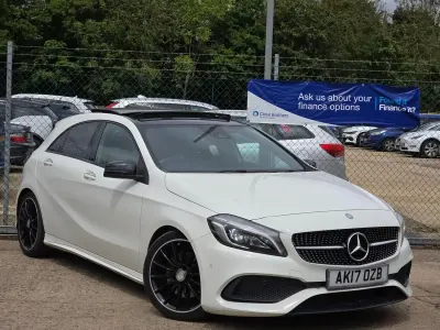 Used Mercedes A220 AMG line 2017 White Hatchback