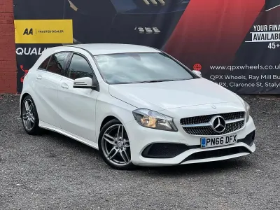 Used Mercedes A180 AMG line 109 HP (80 kW) 2016 White Hatchback