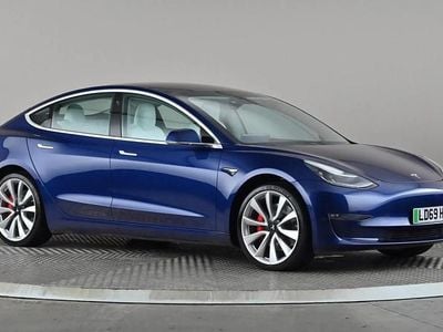 Blue Used 2019 Tesla Model 3 Performance Sedan | £18,998 (Good price)