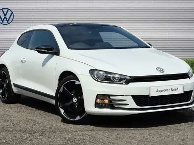 Used VW Scirocco Black Edition 125 HP (91 kW) 2017 White Coupe