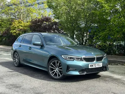 Used BMW 320 Sport Line 181 HP (133 kW) 2021 Blue Estate