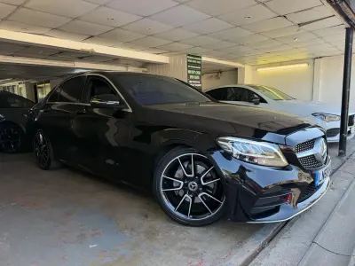 Used Mercedes C220 AMG line 194 HP (142 kW) 2018 Black Sedan