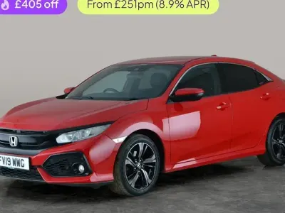 Begagnad Honda Civic SR 120 HK (88 kW) 2019 Röd Halvkombi