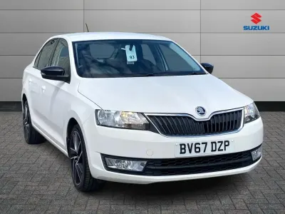 Used Skoda Rapid Sport 108 HP (79 kW) 2017 White Hatchback