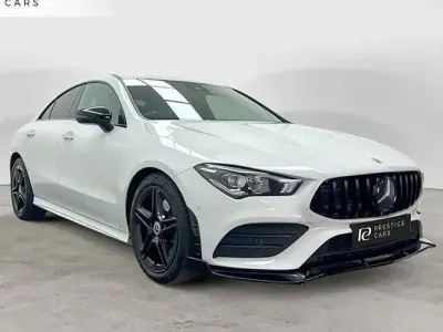 Used Mercedes CLA180 AMG line 136 HP (100 kW) 2022 White Coupe