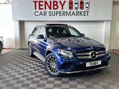 Blue Used 2017 Mercedes GLC250 AMG Line Premium Estate | £16,795 (Fair price)