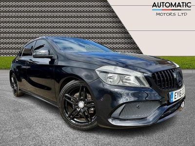 Begagnad Mercedes A180 AMG line 122 HK (89 kW) 2016 Svart Halvkombi