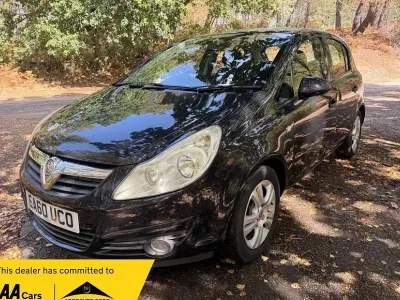 Used Vauxhall Corsa 83 HP (61 kW) 2010 Black Hatchback