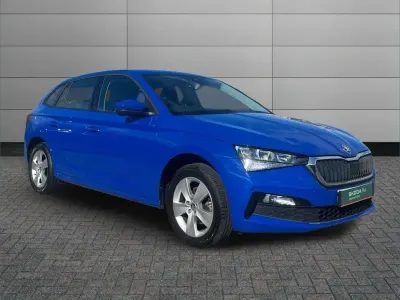 Used Skoda Scala SE 108 HP (79 kW) 2022 Blue Hatchback