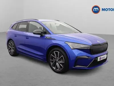 Used Skoda Enyaq iV SportlinePlus 210 kW (286 HP) 2025 Blue SUV