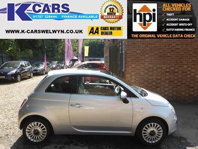 Silver Used 2011 Fiat 500 Lounge Hatchback | £3,990 (Fair price)