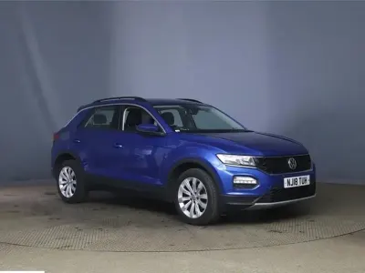 Usado VW T-Roc SE 115 HP (84 kW) 2018 Azul SUV