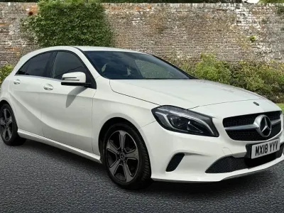 Used Mercedes A200 Sport Edition 136 HP (100 kW) 2018 White Hatchback