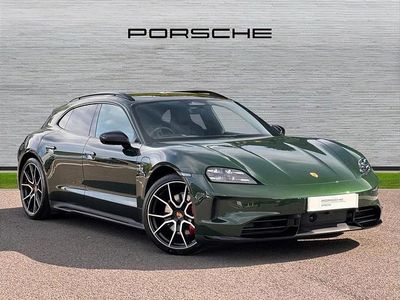 Ny Porsche Taycan Black Edition 439 kW (598 HK) 2026 Grön Kombi