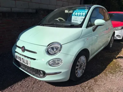Used Fiat 500 Lounge 69 HP (50 kW) 2018 Green Hatchback