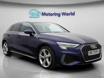 Used Audi A3 Sportback S-Line 204 HP (150 kW) 2023 Blue Hatchback