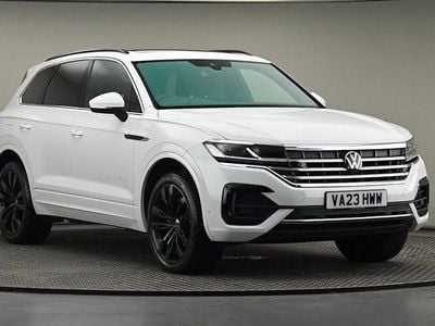 Pure white Used 2023 VW Touareg R-line SUV | £42,200 (Fair price)