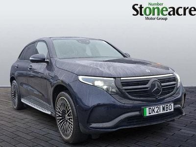 Blue Used 2021 Mercedes EQC400 AMG Line Premium Plus SUV | £27,295 (A bit pricey)