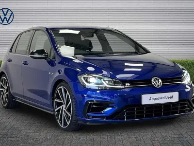 Used VW Golf VII R 300 HP (220 kW) 2019 Lapiz blue Hatchback