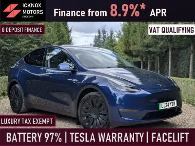 Used Tesla Model Y Long Range AWD 378 kW (514 HP) 2024 Blue SUV