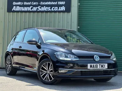 Used VW Golf VII SE 125 HP (91 kW) 2018 Black Hatchback