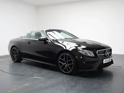 Used Mercedes E220 AMG line 194 HP (142 kW) 2018 Black Cabriolet