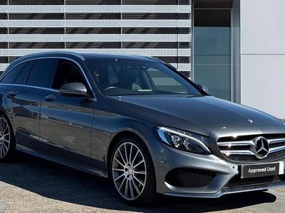 Begagnad Mercedes C220 AMG Line Premium 170 HK (125 kW) 2016 Grå Kombi