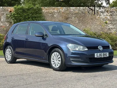 Used VW Golf VII S 125 HP (91 kW) 2016 Blue Hatchback