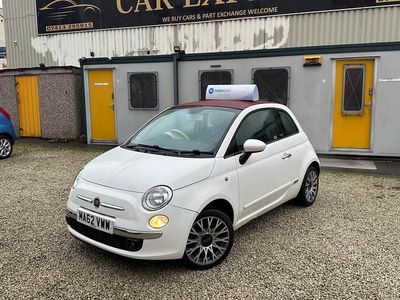 Used Fiat 500C Lounge 2012 White Cabriolet