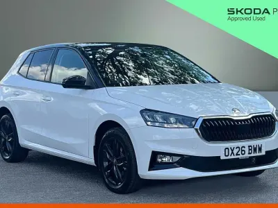 Used Skoda Fabia Design Edition 116 HP (85 kW) 2026 Candy white black magic pearl effect Hatchback