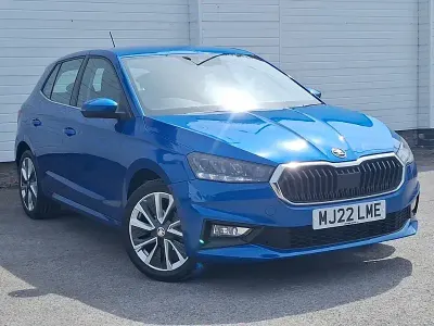 Used Skoda Fabia SE L 95 HP (69 kW) 2022 Blue Hatchback