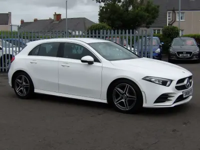 Used Mercedes A180 AMG line 2018 White Hatchback
