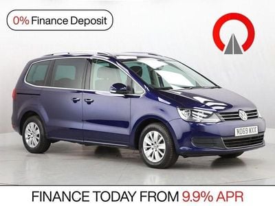 Used VW Sharan SE 150 HP (110 kW) 2020 Blue MPV