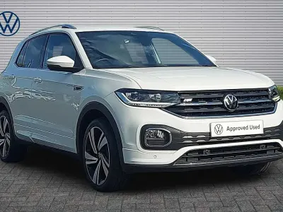 Used VW T-Cross R-line 110 HP (80 kW) 2020 White SUV