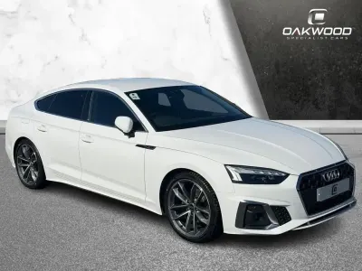 Usado Audi A5 Sportback S-Line 163 CV (119 kW) 2021 Blanco Utilitario
