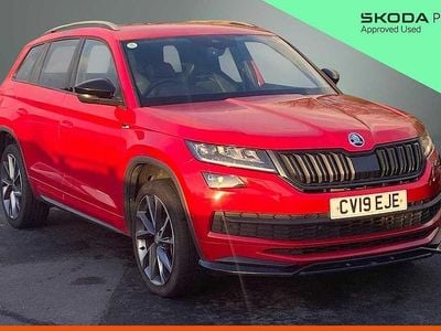 Red Used 2019 Skoda Kodiaq SportLine SUV | £21,397 (Fair price)