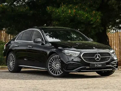 New Mercedes E220 AMG Line Premium Plus 197 HP (144 kW) 2025 Black Sedan