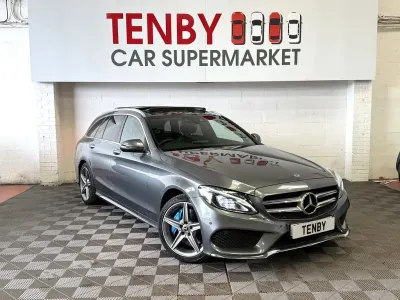 Used Mercedes C350e AMG line 2017 Grey Estate