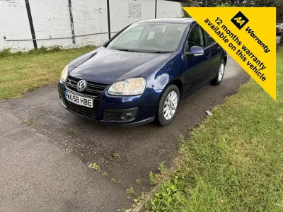 Used VW Golf VI Match 103 HP (75 kW) 2008 Blue Hatchback