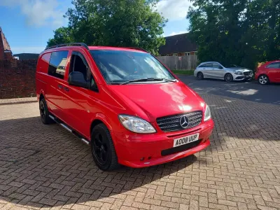 Used Mercedes Vito 204 HP (150 kW) 2008 Red Van